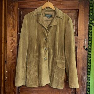Vintage suede banana republic coat